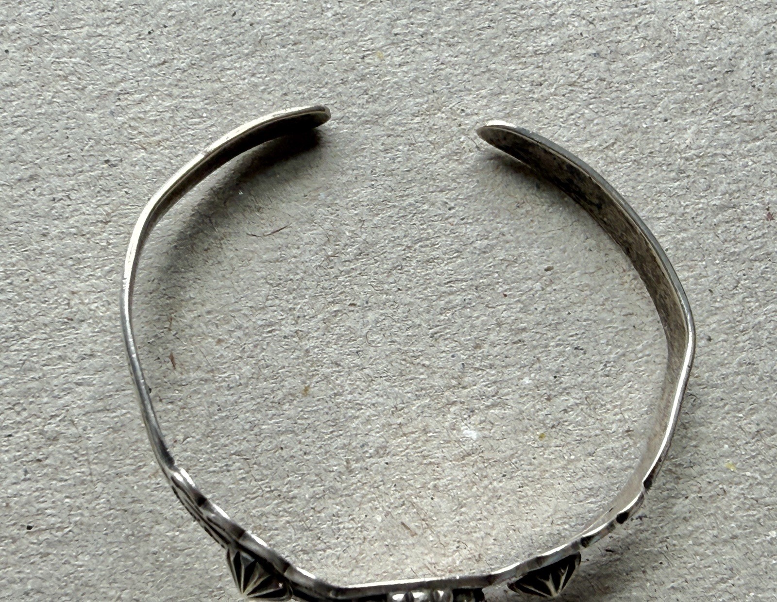 Vintage Fred Harvey Era Silver Turquoise Childs Bracelet