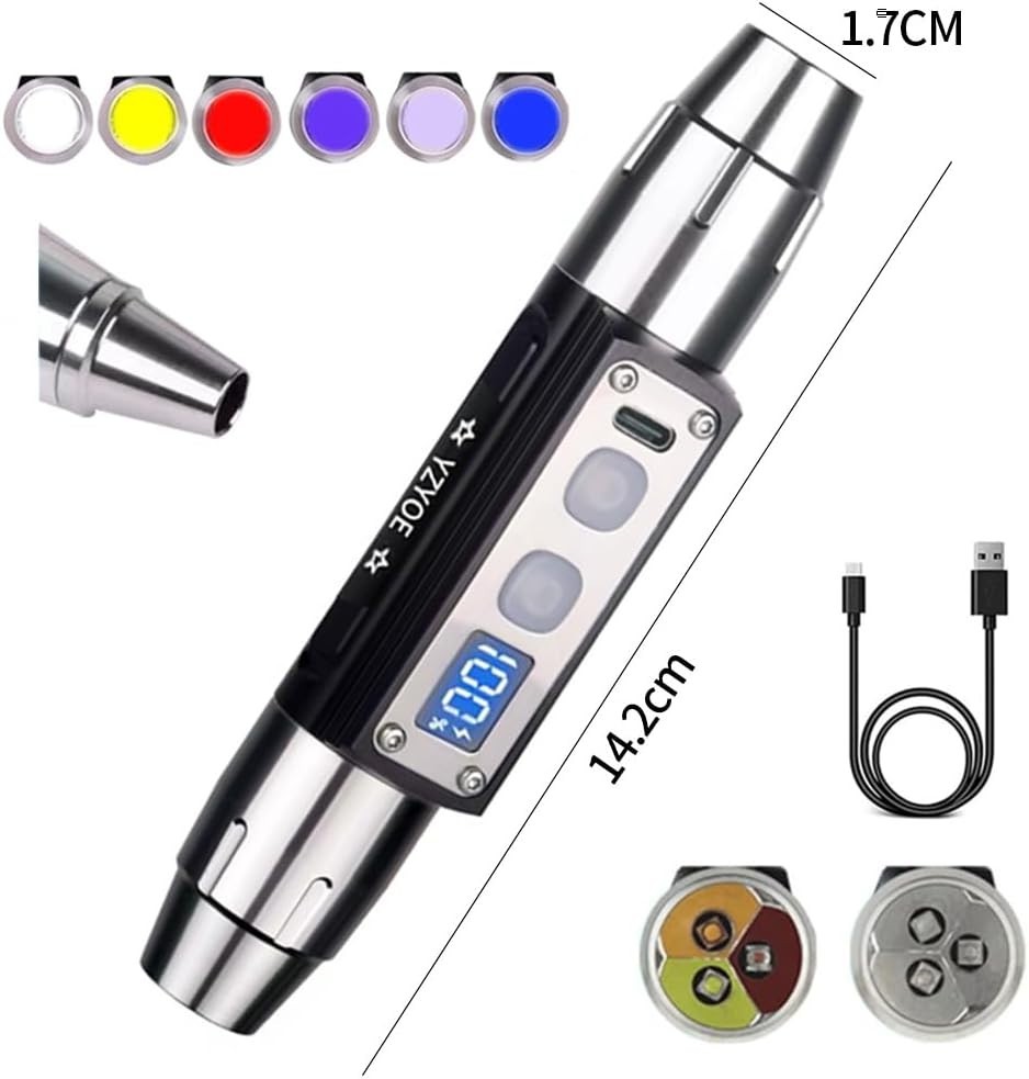 Gemstones UV Flashlight, Super Bright Gem Tester for All Stones, White