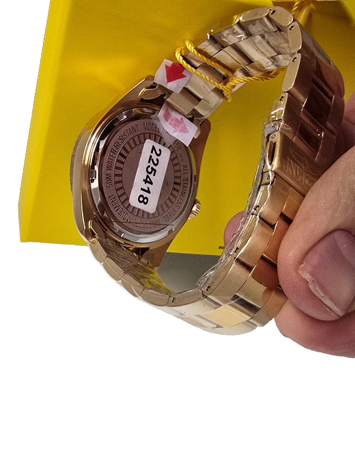 Invicta Specialty Stratford Men’s Watch – 43mm 47458 Gold W/Black Dial – NEW