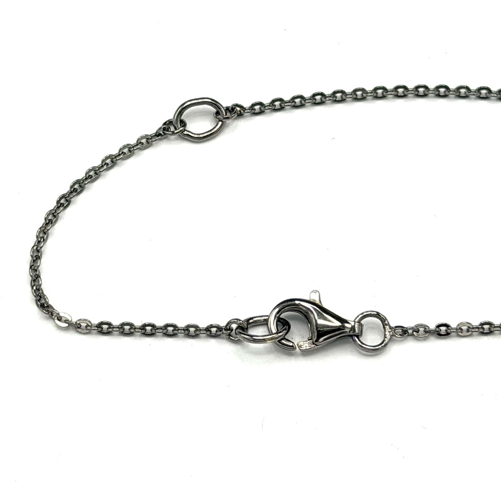 Kit Heath Ruthenium Over Sterling Silver Adjustable Chain Necklace 28–30” NWT