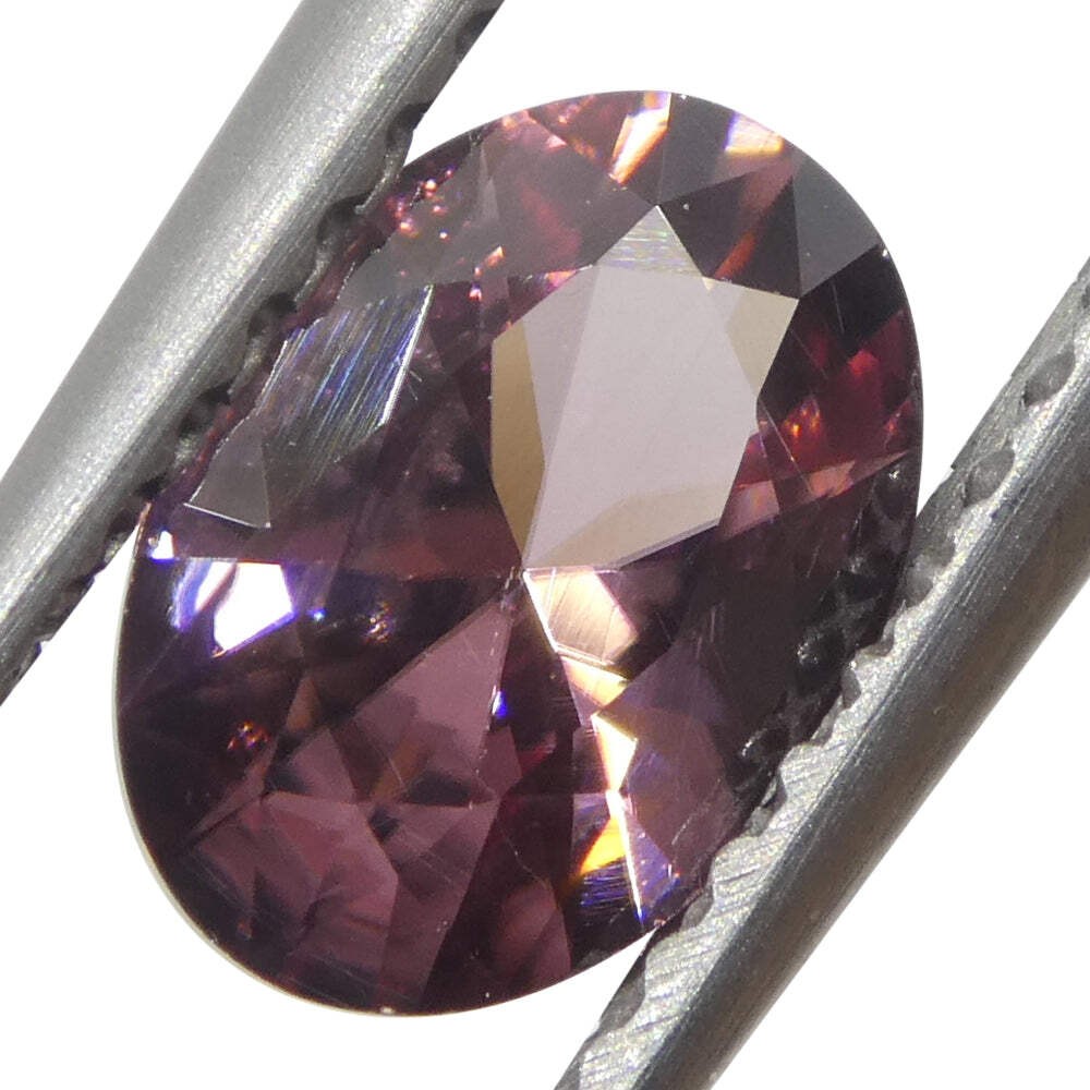 0.95ct Natural Earth Mined Oval Master Brilliant Cut Pink Zircon from Sri Lanka