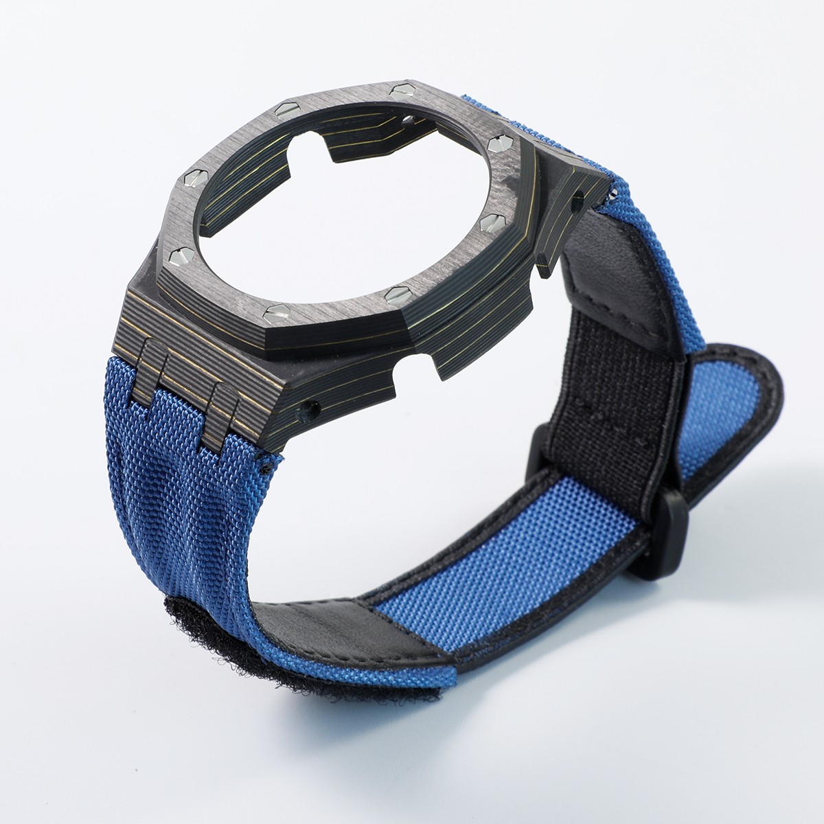 Carbon Fiber Case+Nylon Strap Modification kit For Casioak GA2100/GA2110 Diy Set