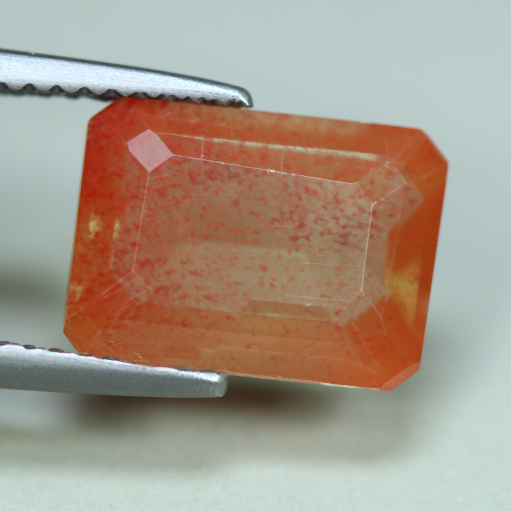 3.34 Cts_Ravishing Best Color_100 % Natural Green Shadow Red Andesine_Brazil