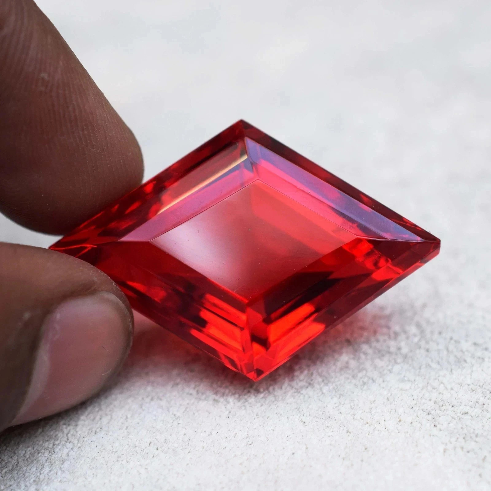40.55 CT Natural Myanmar Pigeon Blood Red Ruby Fancy Loose Gemstone Certified
