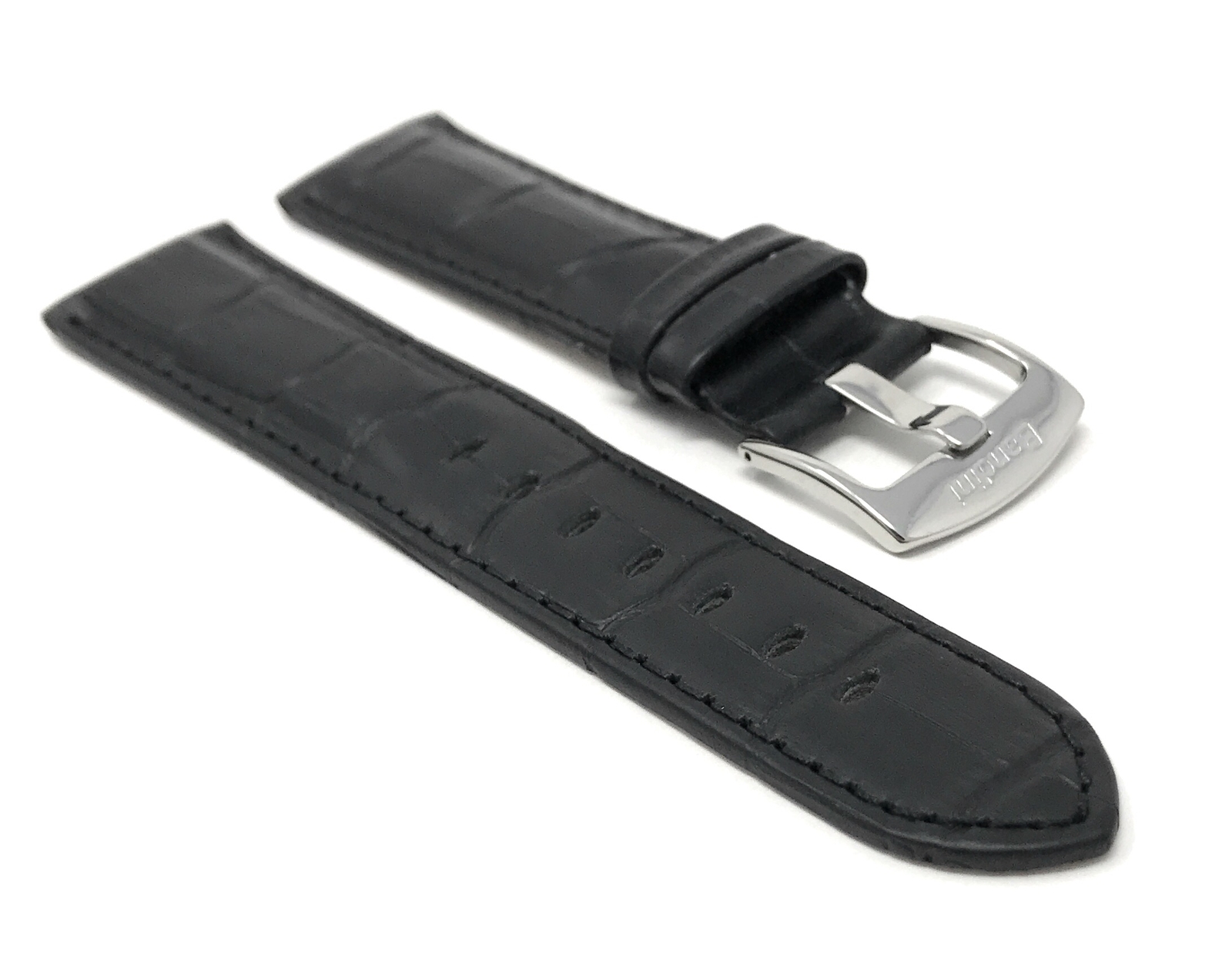 22mm Alligator Pattern Leather Watch Band for Armand Nicolet JH9 M02 M02-4
