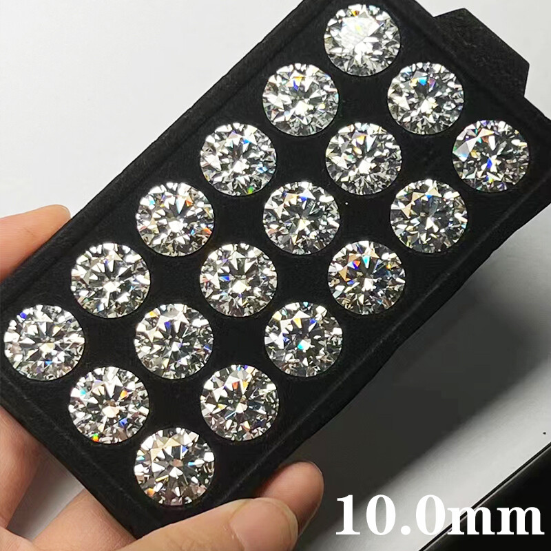 Moissanite Loose Gemstones Round Cut White D Color VVS1 GRA for Jewelry