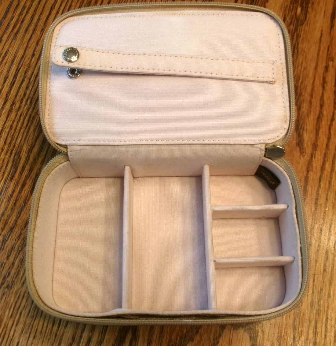 Coach Signature Canvas 6″ x 4″ Small Jewelry Box Travel Case Organizer GC