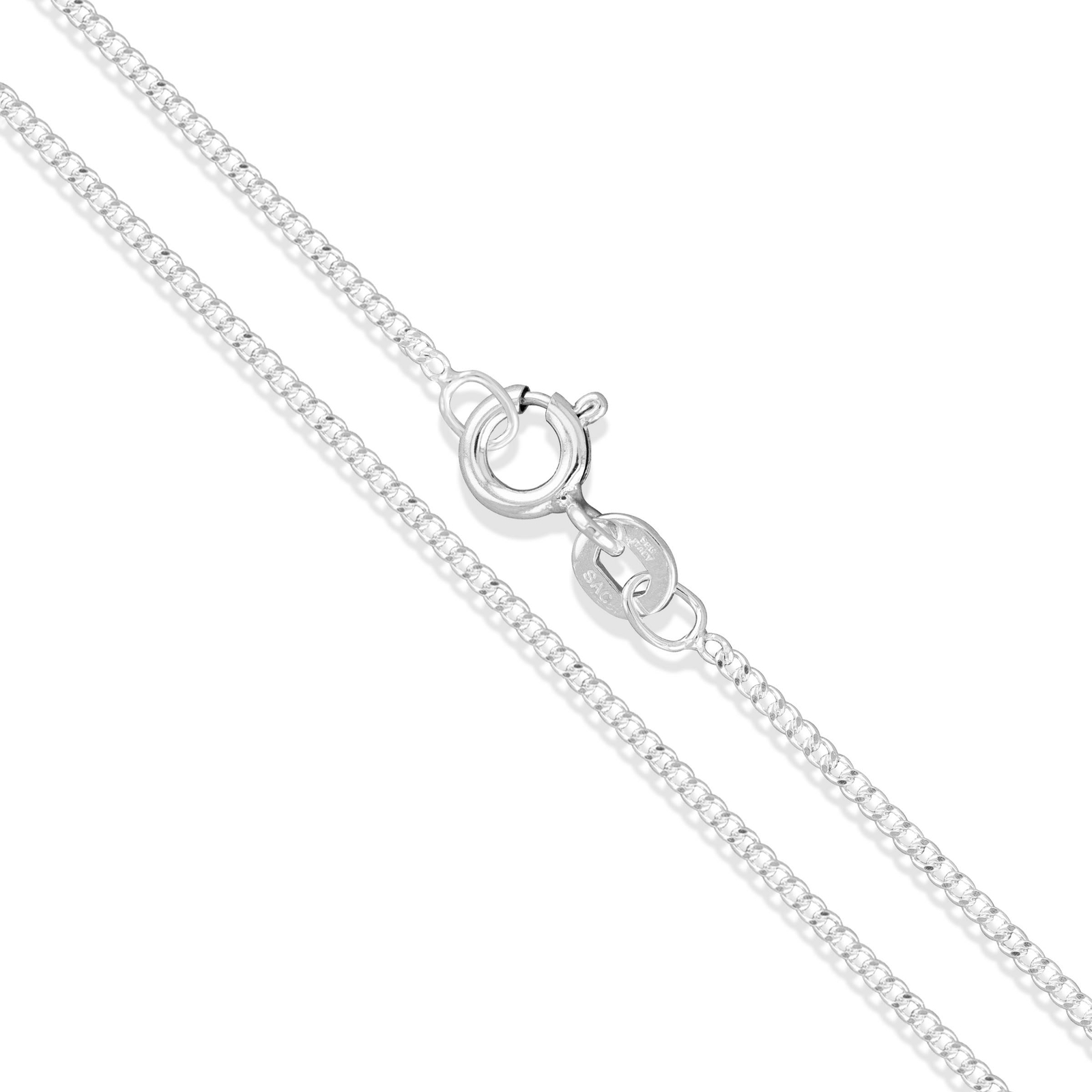 30″ Sterling Silver Necklace Italian Cuban Curb Link Chain Pure 925 US Wholesale