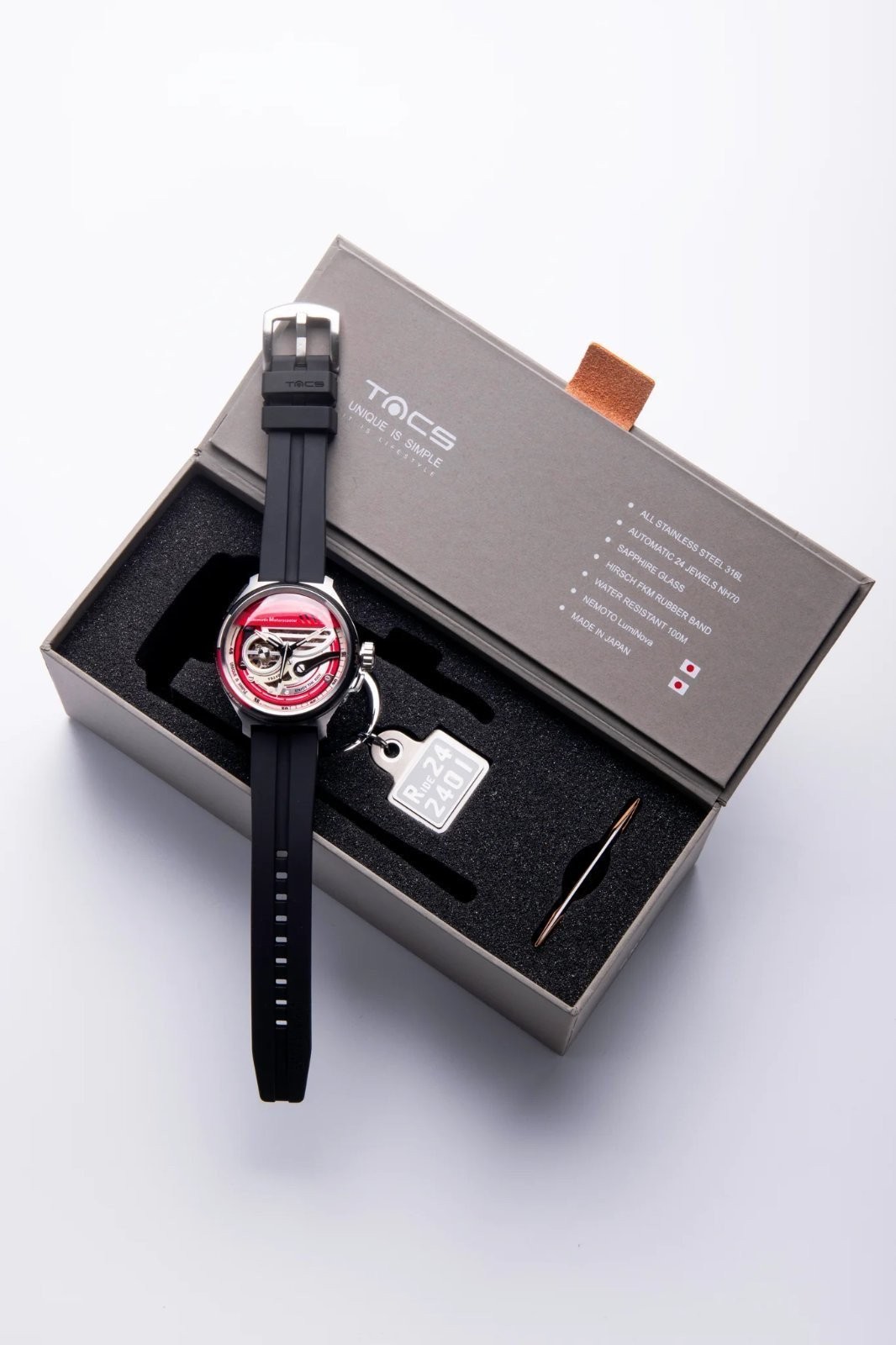 Tacs Automatic Motorscooter Rosso Acceleration Men’s Watch TS2401B