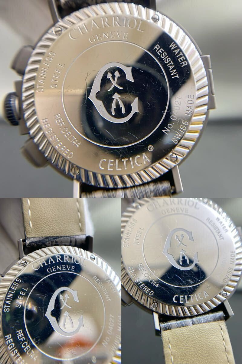[B1Y] CHARRIOL GENEVE Celtica CELT44 Chrono Quartz Men’s Watch [m6z]