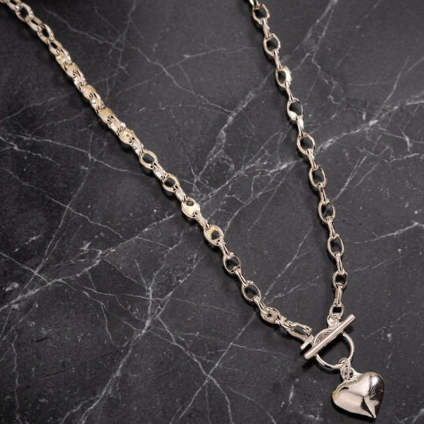 Women Beautiful Heart Charm Bracelet 925 Sterling Silver Girls Jewelry Gift