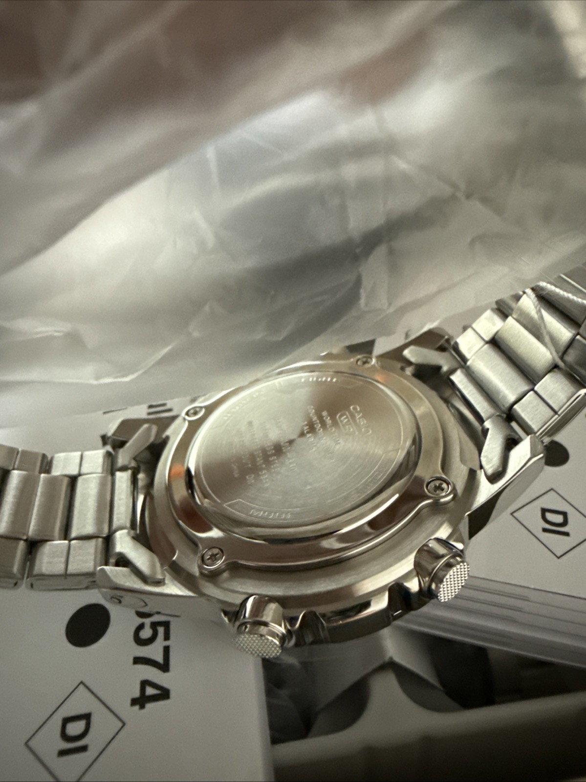 Casio AMW880D-9A Ana-Digi Sporty Design Stainless Steel Band Watch
