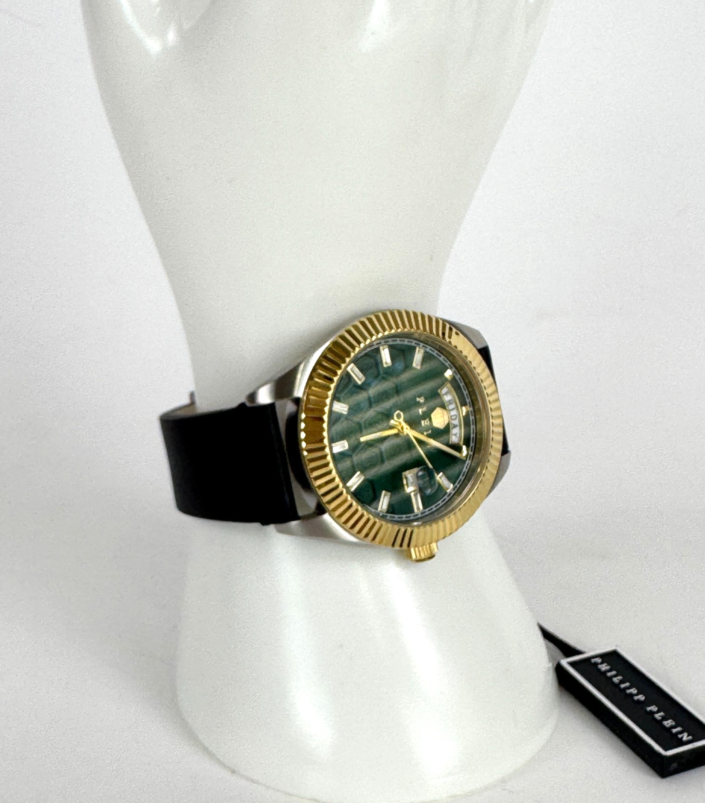 $450 Philipp Plein New Men Date Superlative Gent Watch Gold Stainless PWPVA0124