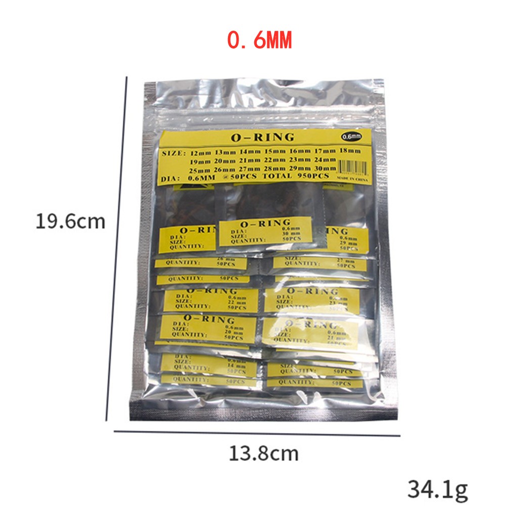 0.5 0.6 0.7mm Assorted Size Silicone Watch Seal O Ring Rubber Gasket 12mm-30mm S