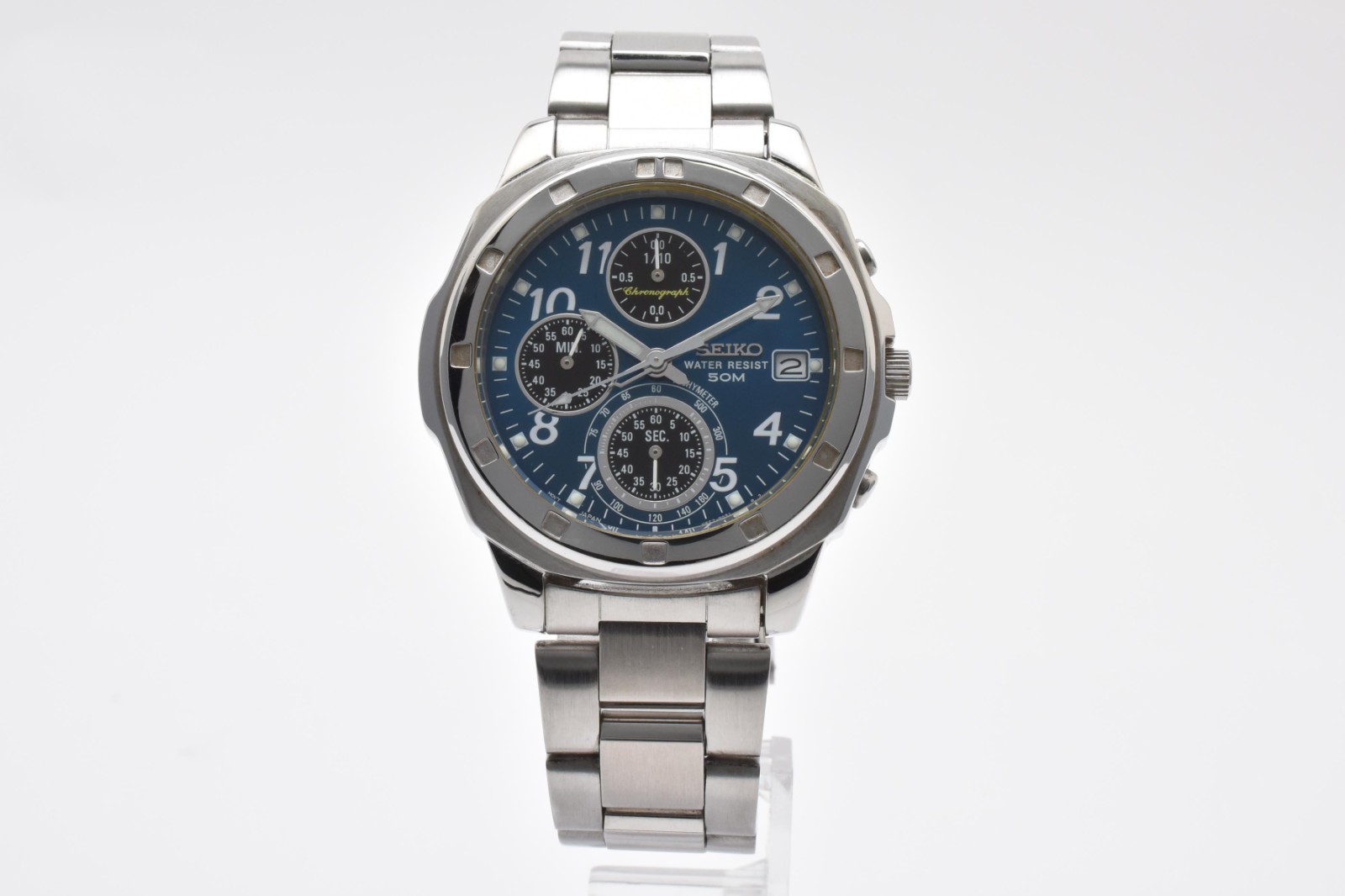 【NEAR MINT】Seiko Quartz Chronograph Watch V657-9010 from Japan