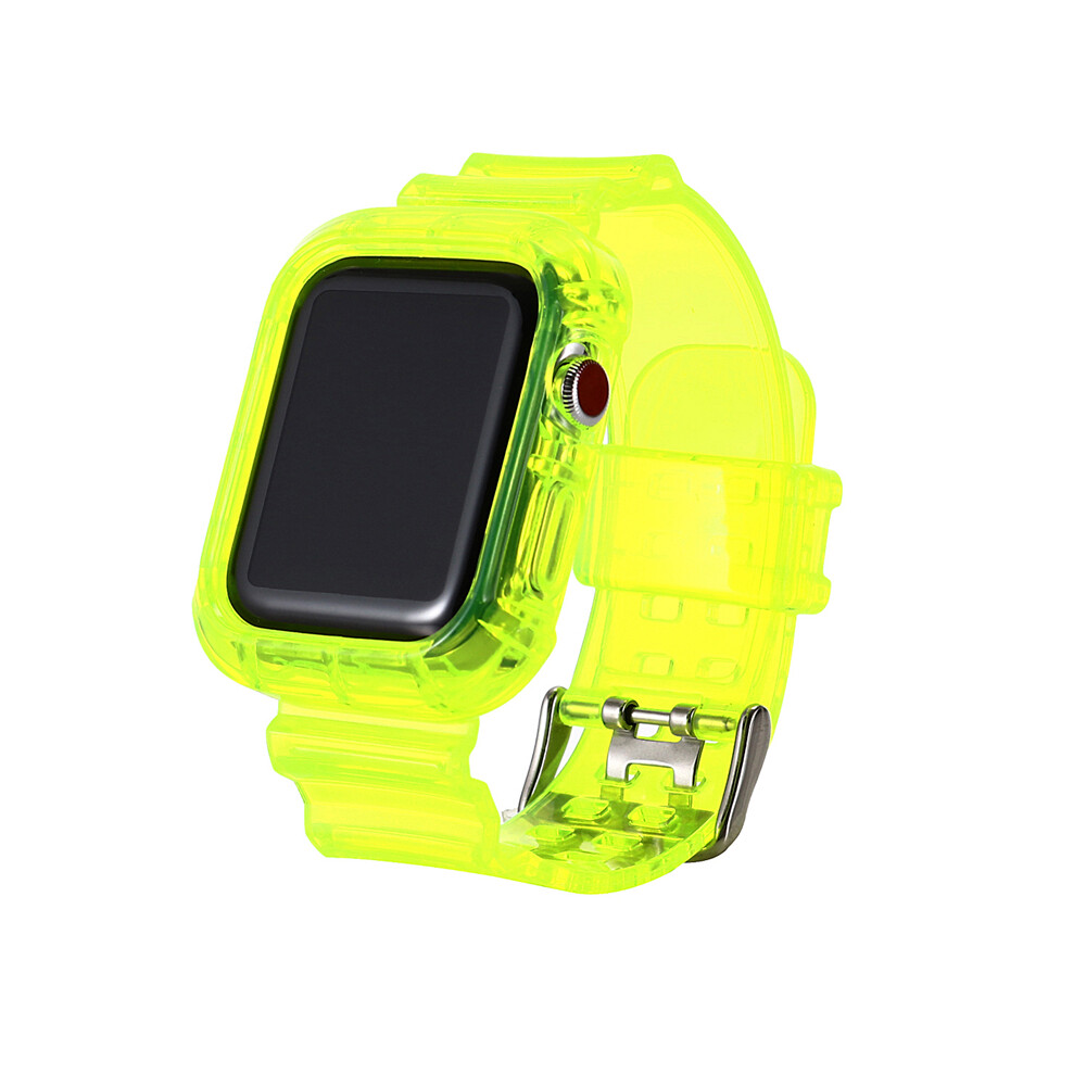 Red TPU Sport Band Strap Case for Apple Watch Series 9 8 7 6 5 4 SE 38/45mm