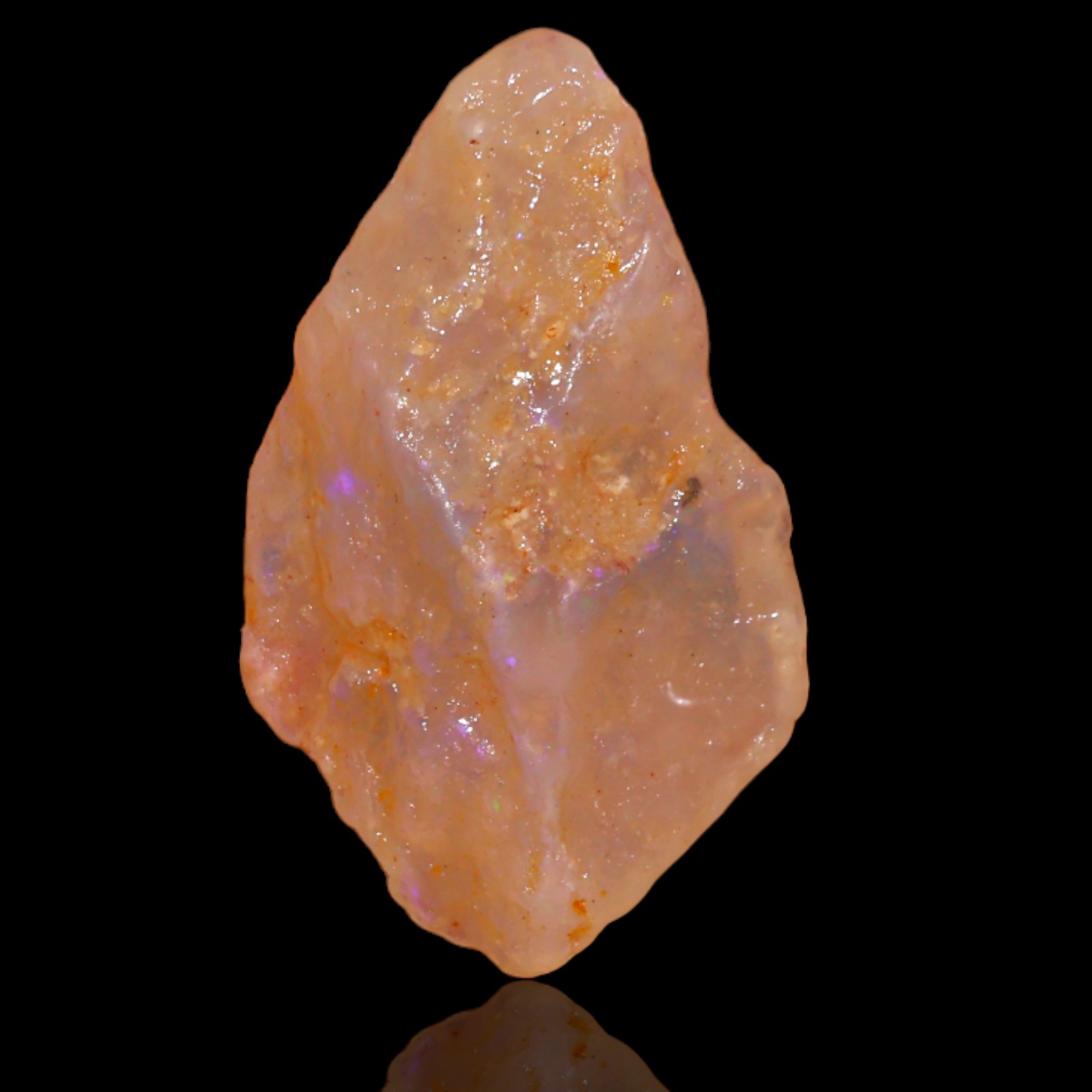 9.05 Cts Natural Australian Fire Opal Loose Gemstone Artisan Rough 24x14x6 mm