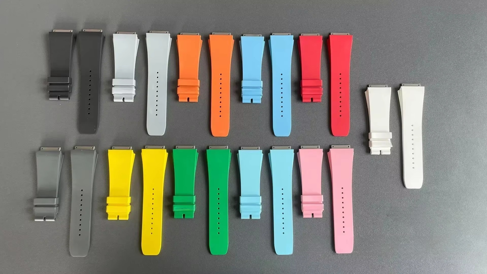 FKM Rubber Watch Band Watch Strap Fits Richard Mille RM023 M Size