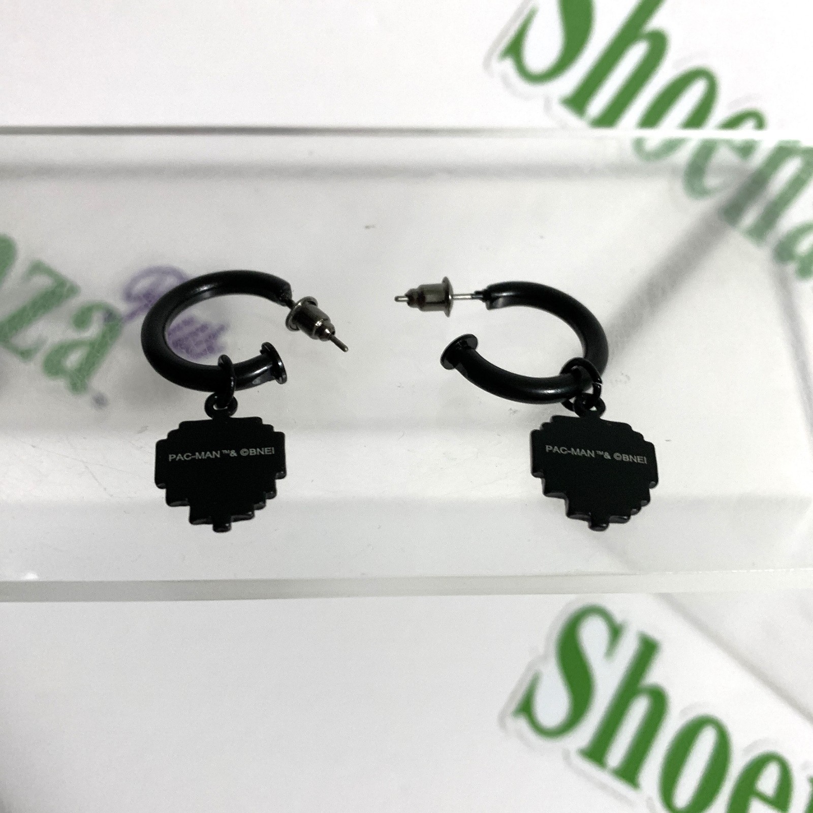 Bioworld Earrings Pac-Man Huggie Dangle 8-Bit Pixel Strawberries Jewelry Namco