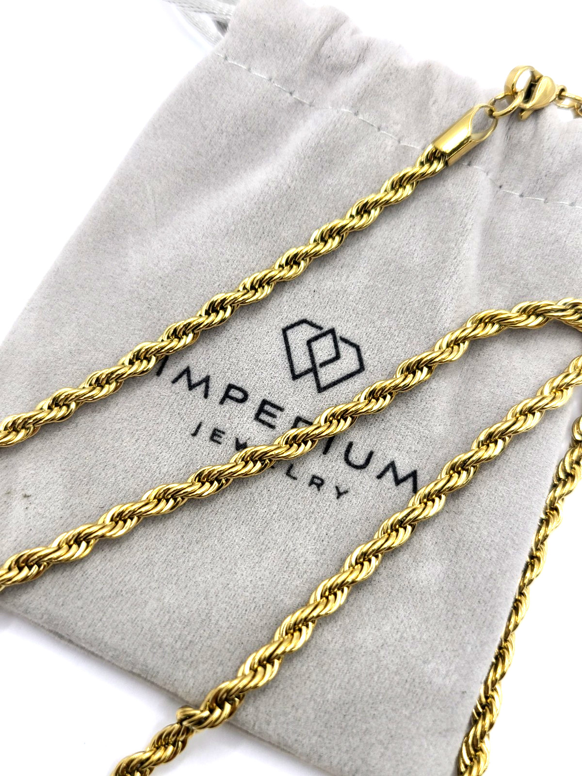 Imperium Rope Chain (Gold) – 4mm – 24″