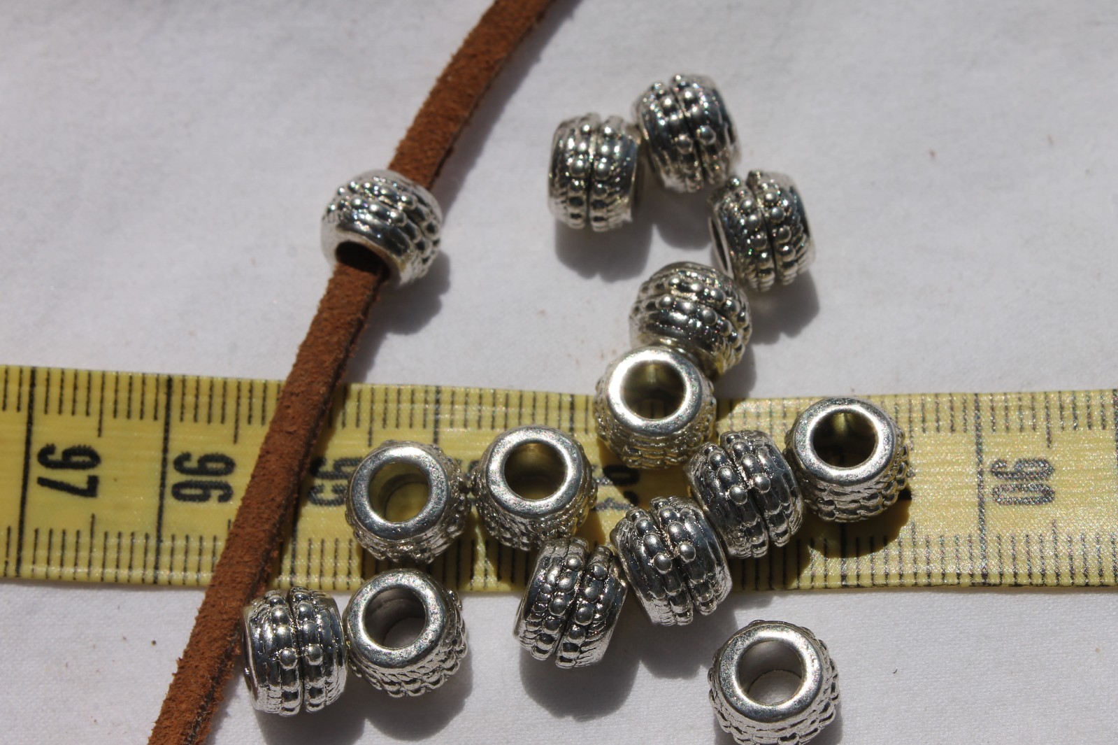 9.5mm European Large Hole Beads Crafts Jewelry Making/15 beads