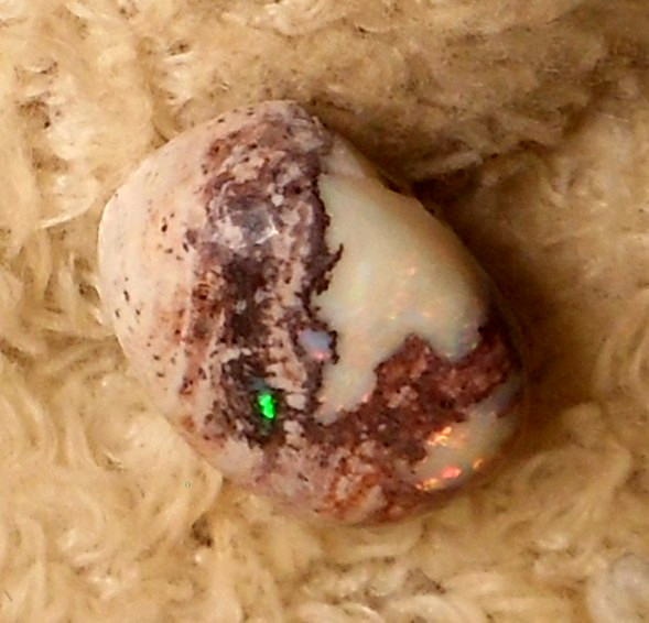 4.60ct Mexican Fire Opal 12.3 x 9.9 x 5mm Oval cabochon