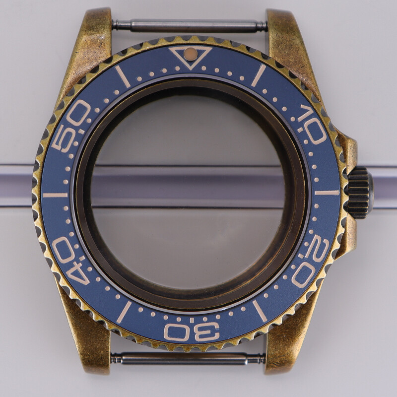 40mm Bronze Stainless Steel Watch Case For Seiko nh35 nh36 Movement 28.5mm Dial