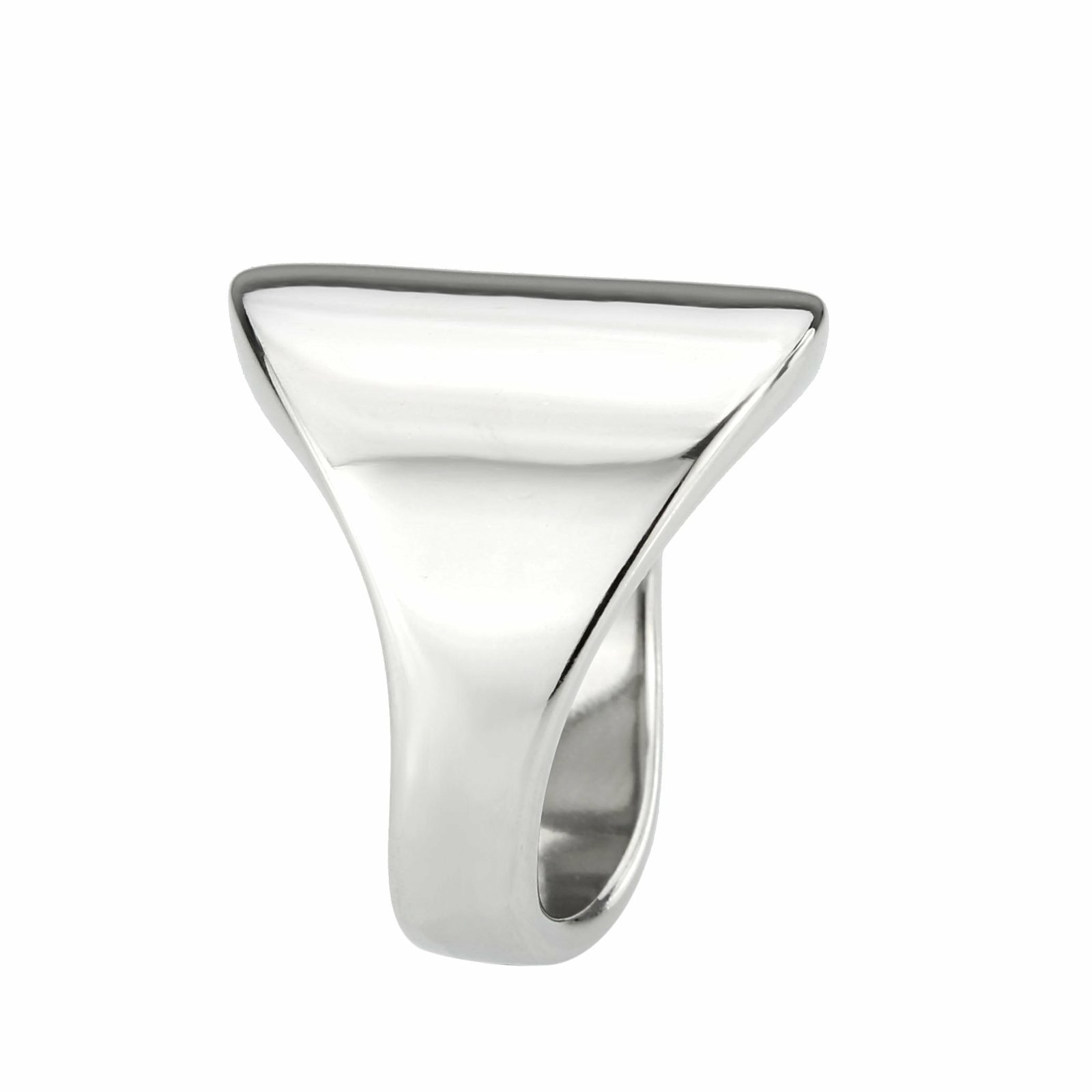 TK3801 – High polished (no plating) Stainless Steel Ring with NoStone in No