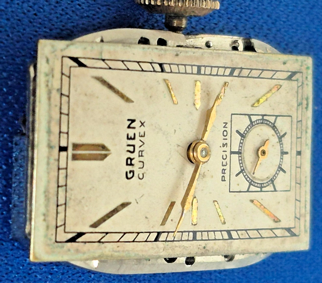 Extremely Rare Fancy Gruen Curvex Gold Filled Vintage Watch Unrestored Condition