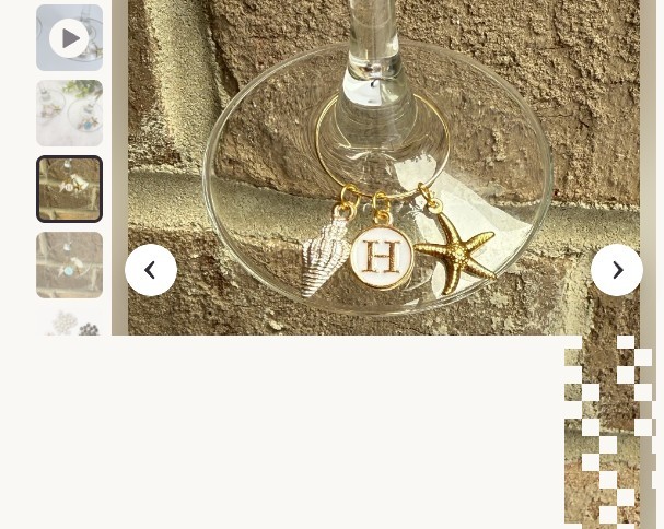 t on the Coast Initial Wine Charm, Beach Theme Bachelorette Favors, Shell Wi