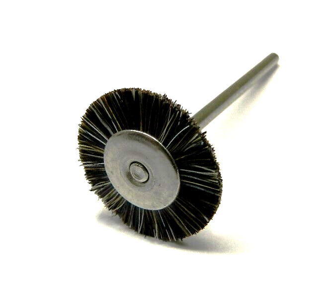 12 Mounted Medium Bristle 3/4″ Brush Wheel 3/32″ Shank for Rotary Tool