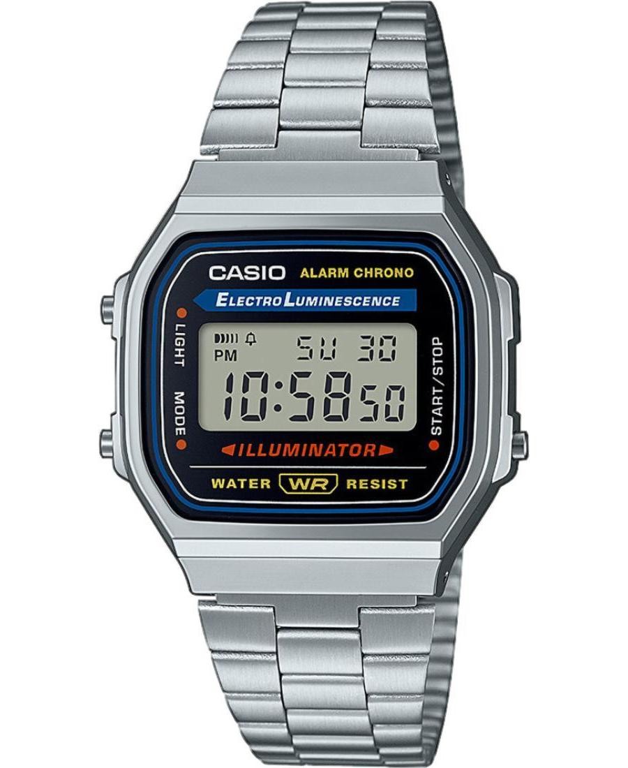 CASIO Men Digital Quartz Casual Watch Classic Dress Black Dial Waterproof Rectan