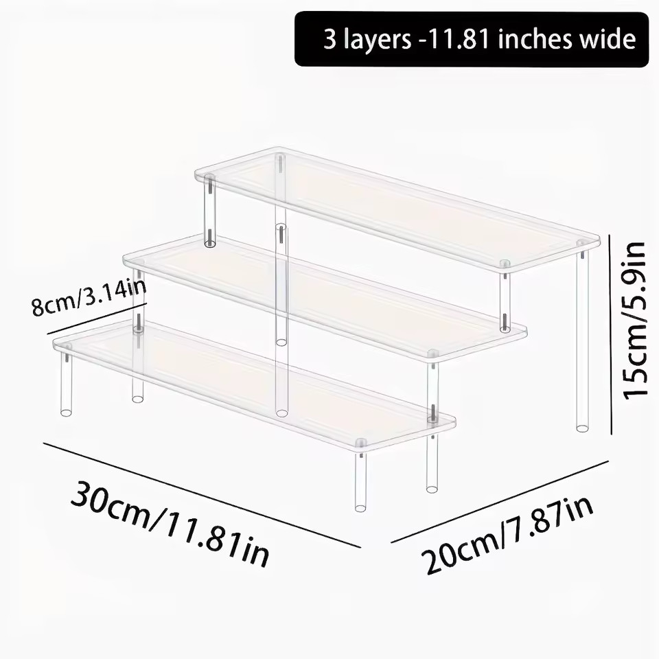 Multilayer Acrylic Display Rack – For Perfume, Cosmetics, Dolls & Nail Polish