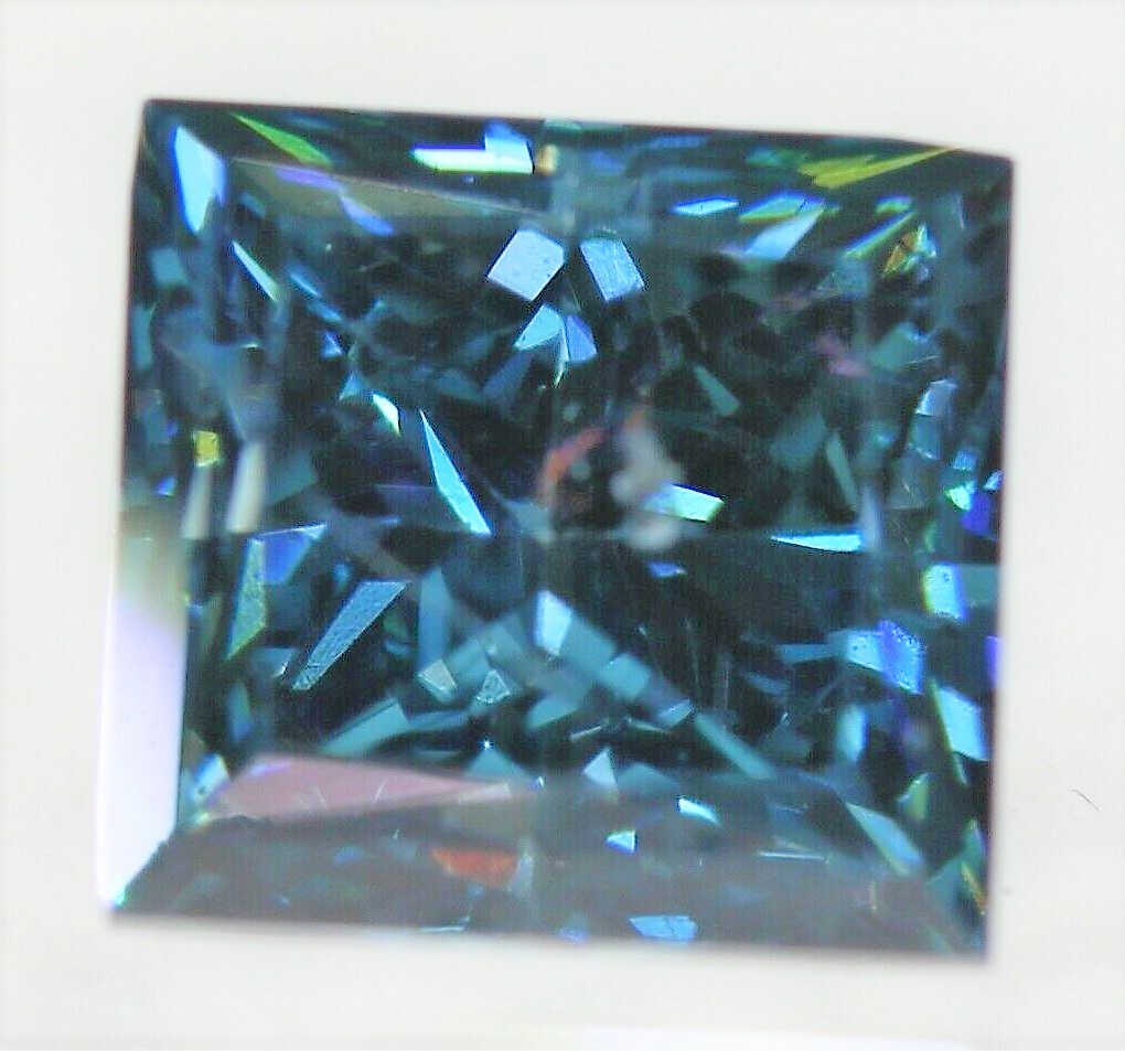 BLUE DIAMOND GEM PRINCESS CUT SHAPE GENUINE FACETED NATURAL SQAURE NICE 3mm 3×3