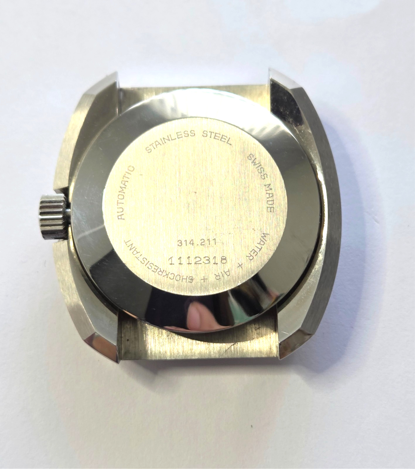 Glycine Automatic Watch Vintage Mens High Frecuency Spectrum Vacuum Gray Dial