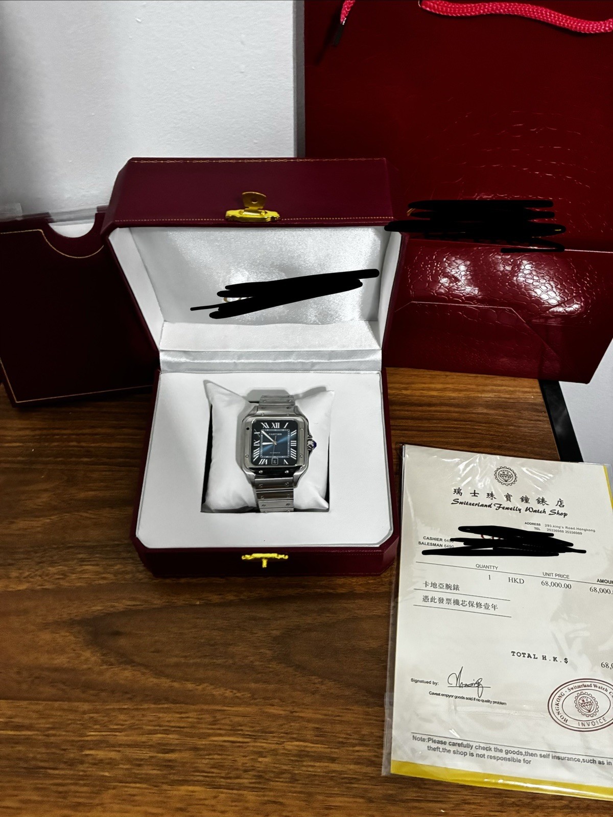 Blue Dial Automatic Stainless Steel Date Watch w/ Box & Papers