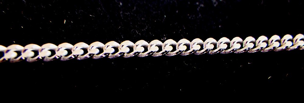 JEWELLERY PIECE Curb Chain NECKLACE SILVER 36 40 45 50cm Various Sizes
