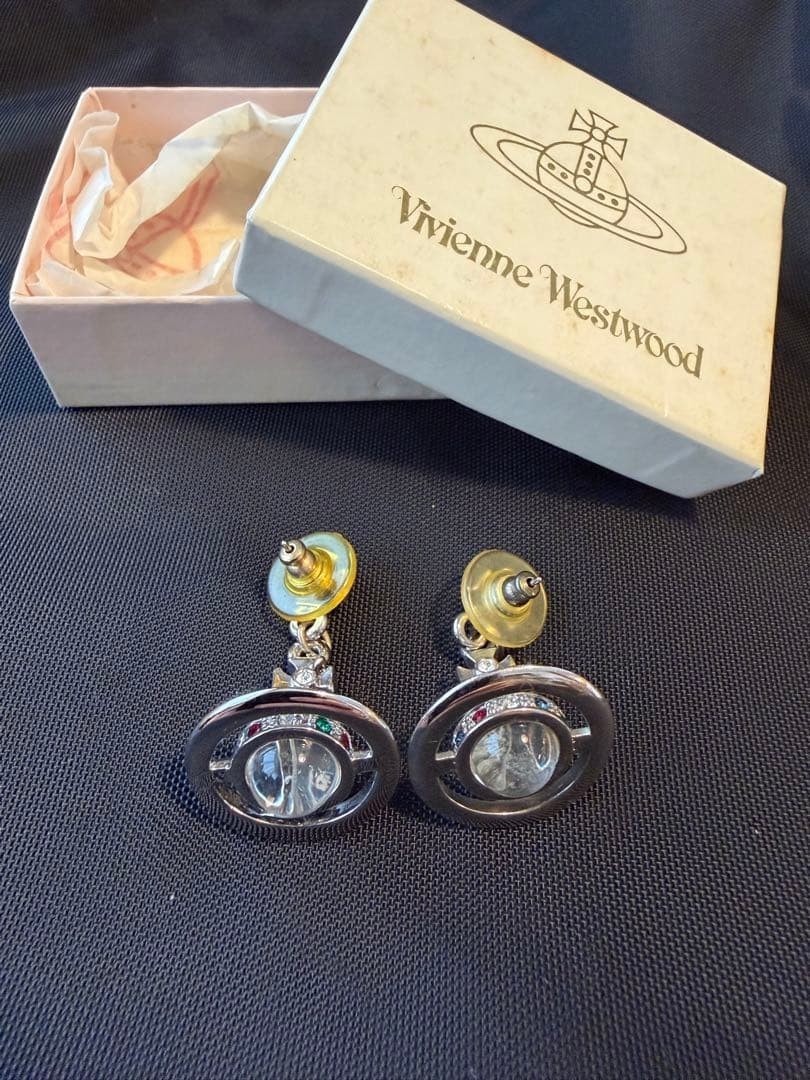 Vivienne Westwood earrings Orb Silver Shipped from Japan