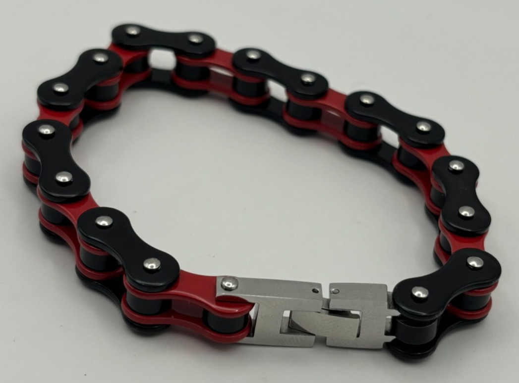 Stainless Steel Motorcycle BMX MX Bike Motorcycle Chain Bracelet Men Jewelry