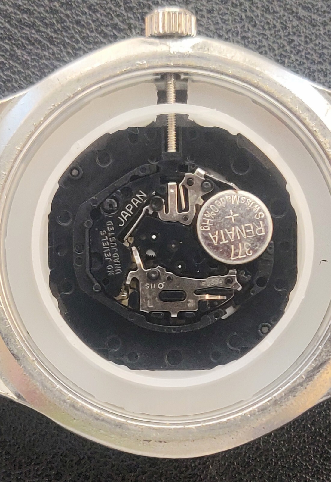Sharp SHP2099 Silver Tone Seiko Instruments Inc. PC21A Quartz Movement No Band