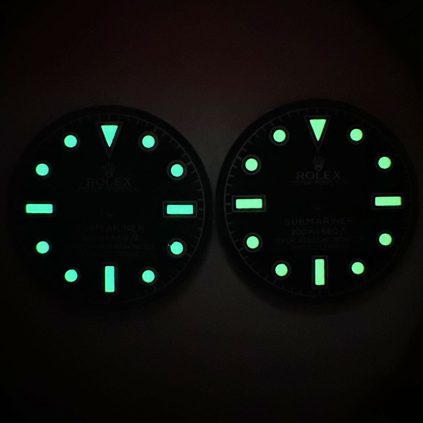28.5mm Retro Black Watch Dial Green Lume for NH35 NH36 4R 7S Movement Accessorie