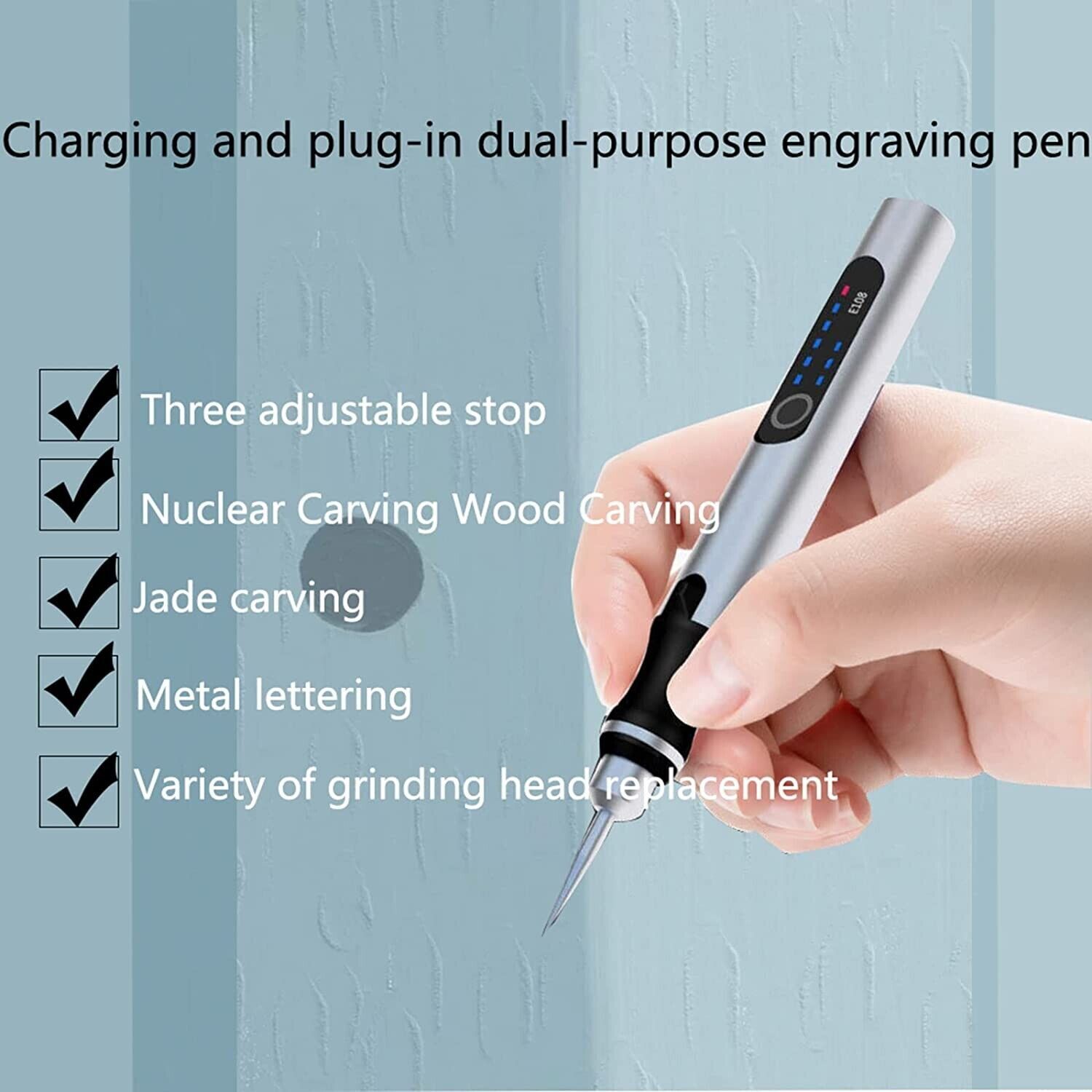 Cordless Electric Engraving Pen, Micro Polishing Pen, 33 Drill Bits