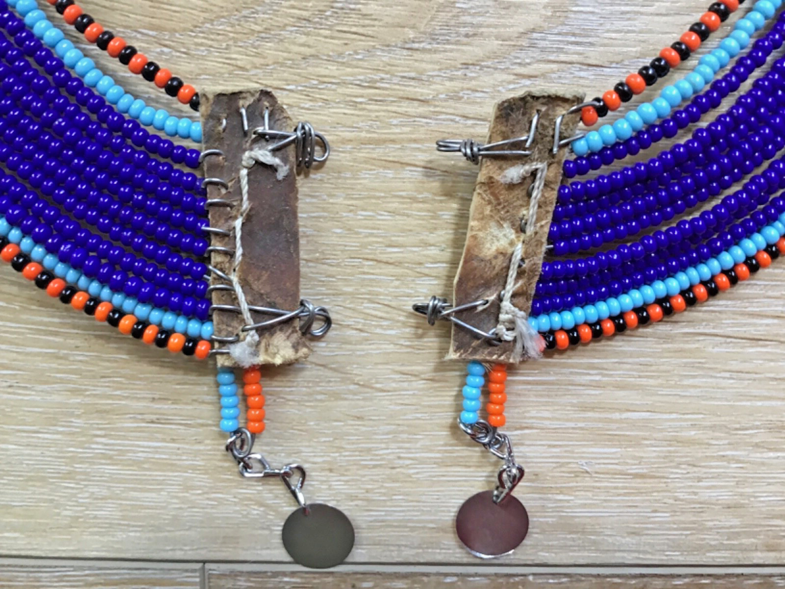 MASAII MULTICOLOR BEADED COLLAR from KENYA