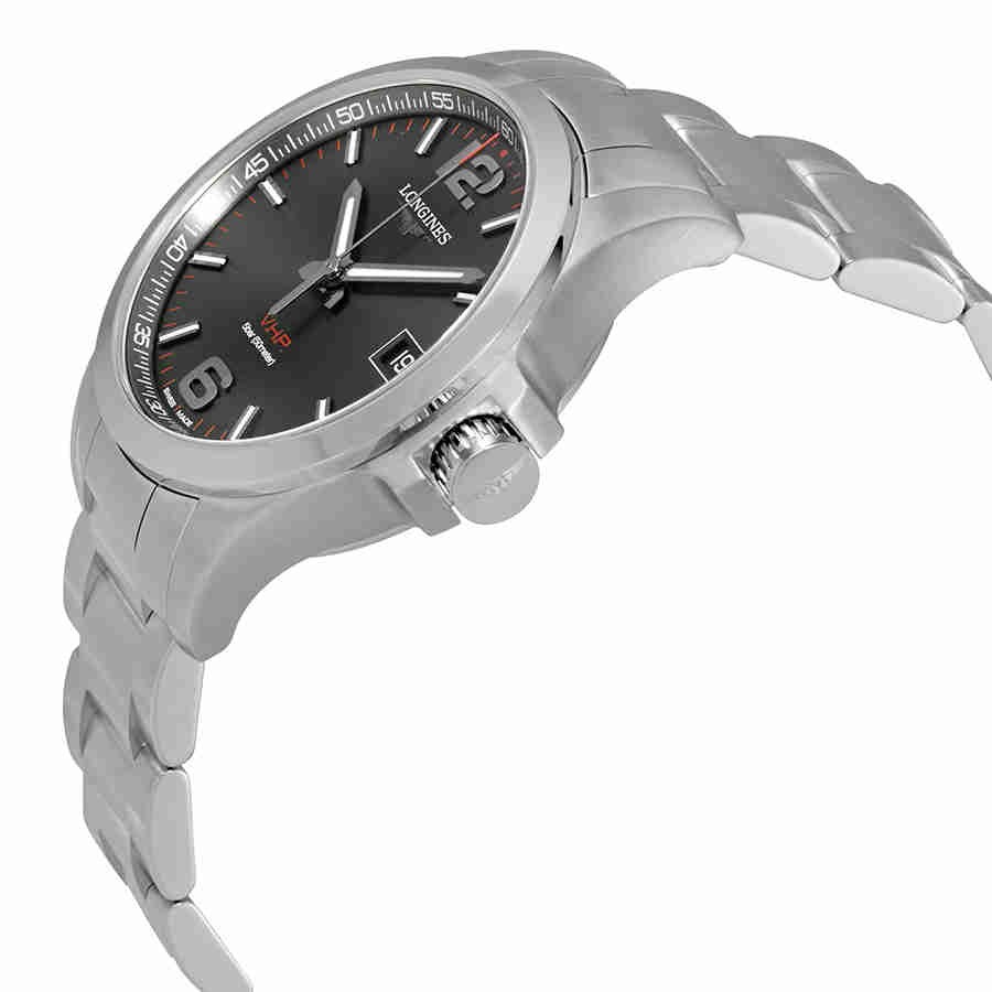 Longines Conquest V.H.P. Perpetual Black Dial Men’s Watch L3.716.4.56.6