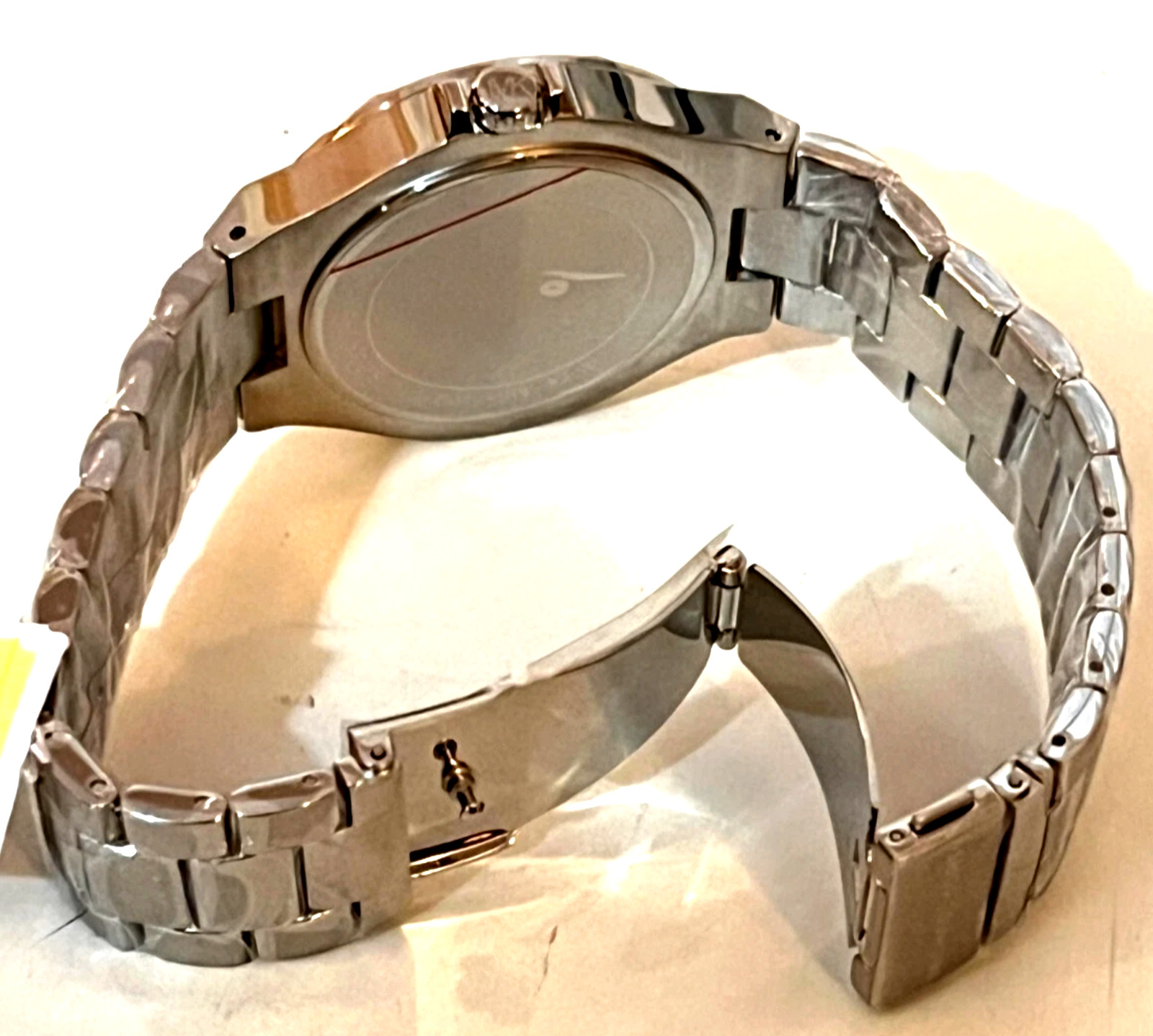 MICHAEL KORS MK7408 Lennox Animal Pavé SILVER-Tone Ladies Watch BNWT G/Box $550