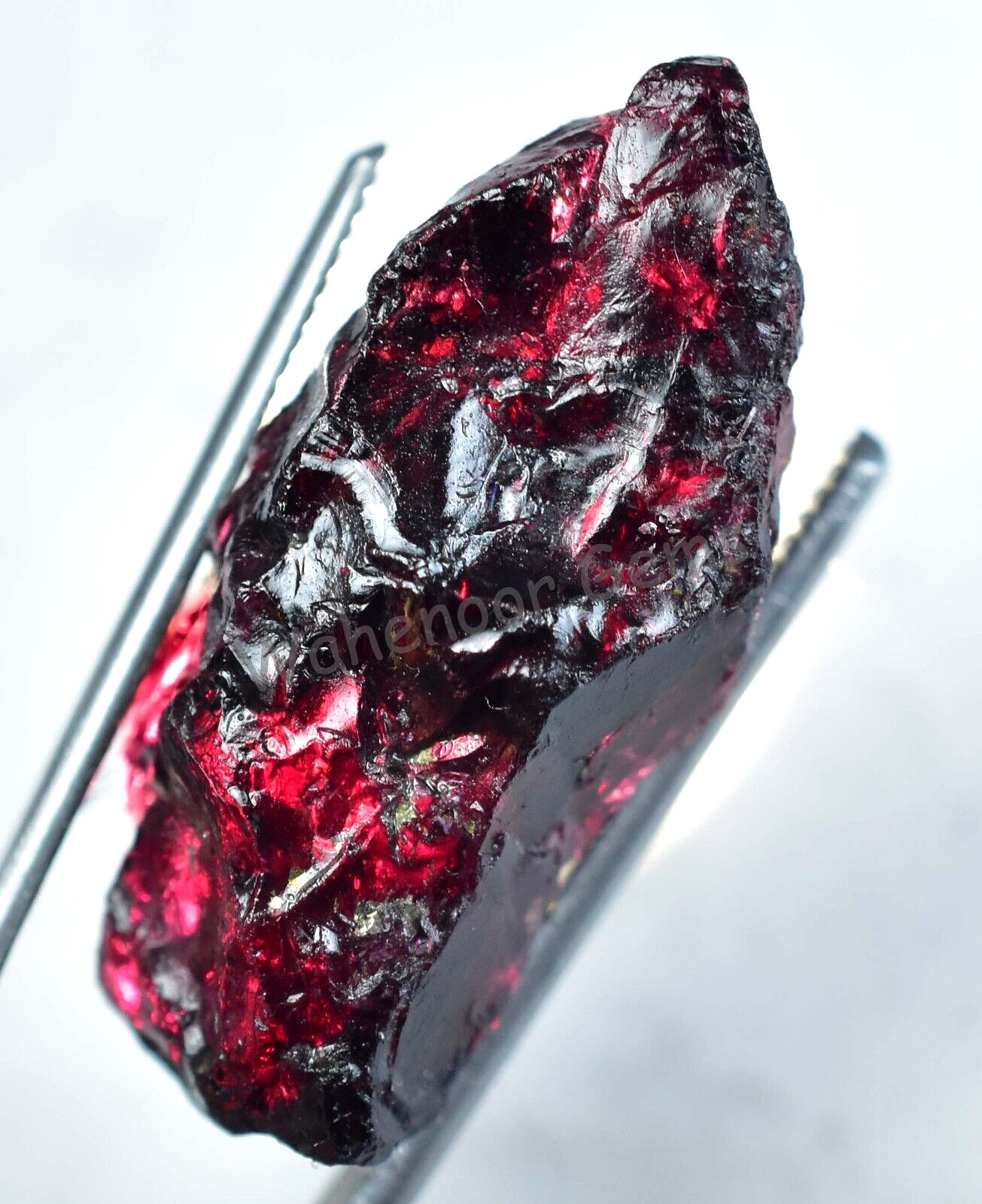 50.95 Ct Natural Red Brown Painite Rough Facet Top Quality Mogok AGL Certified