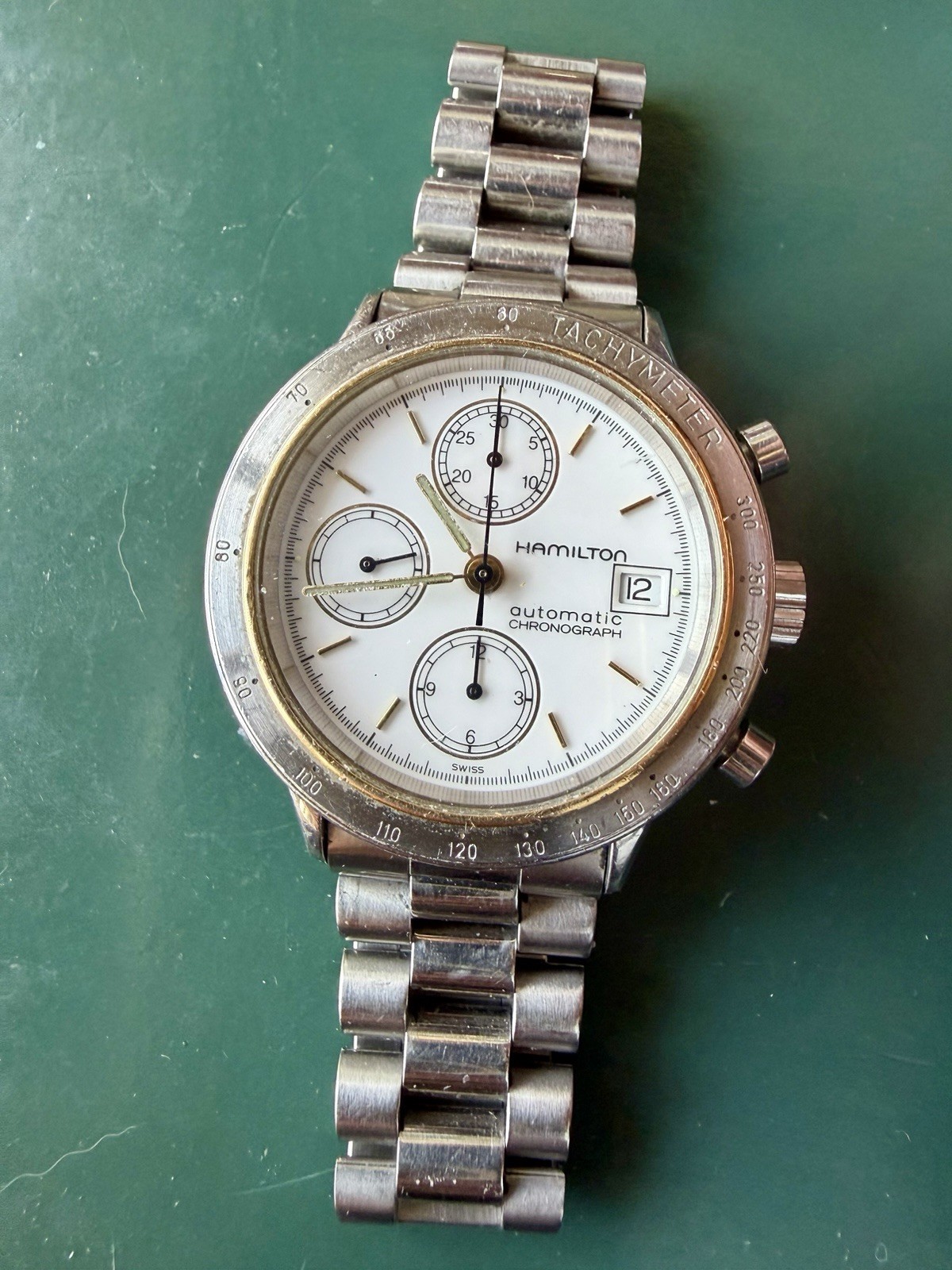 Vintage Hamilton 9960 Series Automatic Chronograph Valjoux 7750 Movement.