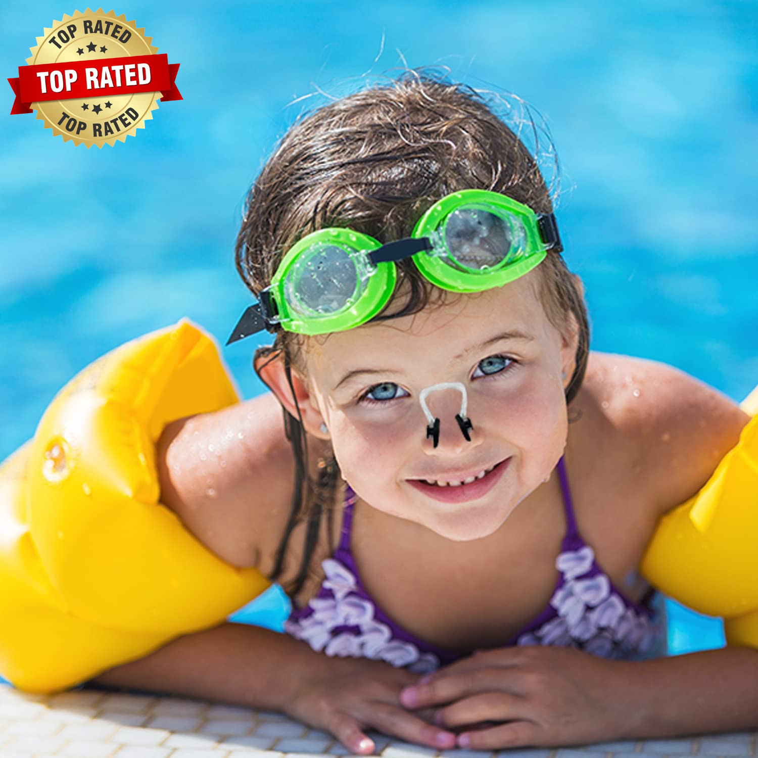 10Pcs Nose Clip for Swimming Nose Plugs for Kids and Adults Multi-Color