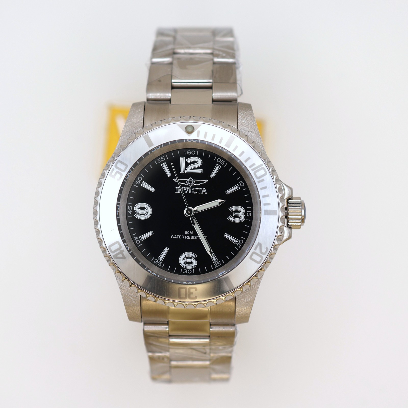 Invicta Specialty 40mm 69479 Bold Black Dial Silver Bracelet Men’s Watch