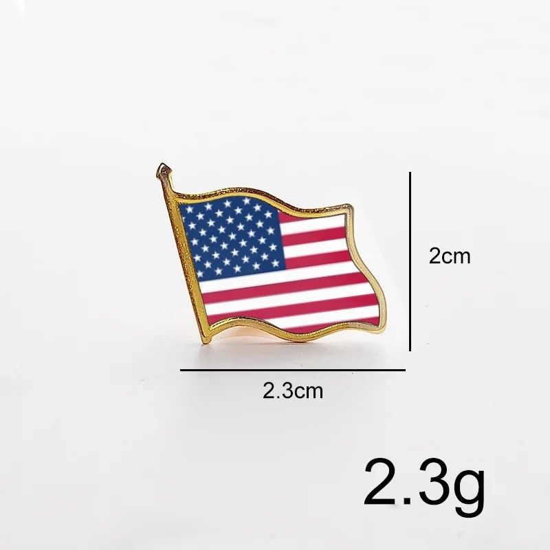World Cup 2026 National Country Flag Lapel Pin Badge Brooches Metal with